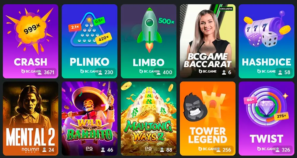 تجربة كازينو BC Game عالم من المرح والربح